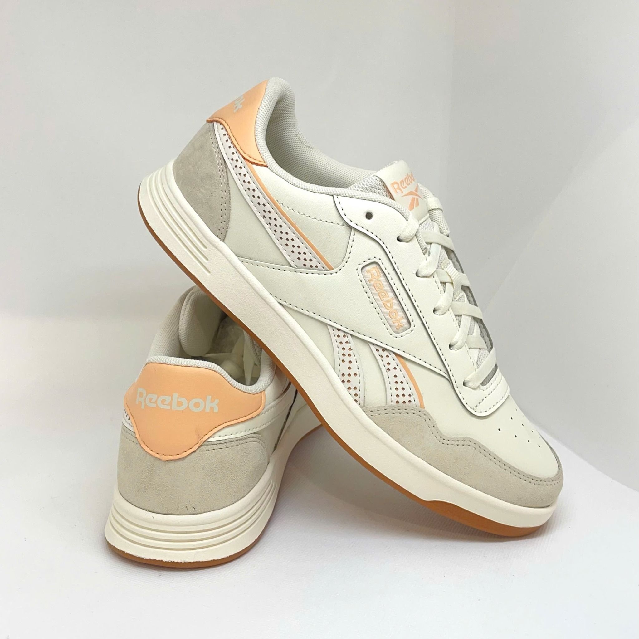 2533 - HÀNG CHÍNH HÃNG - GIÀY REEBOK - ĐẾ BẰNG - KEM GÓT CAM (6345)