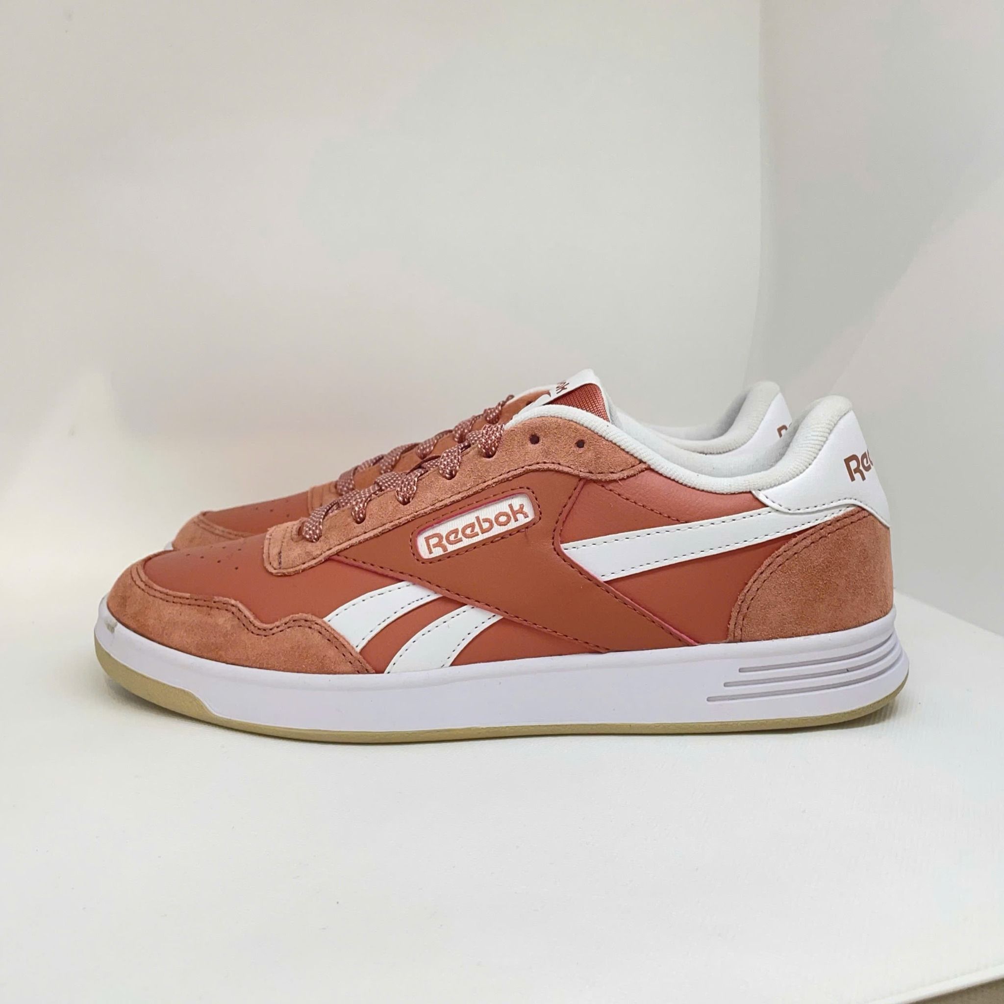 2534 - HÀNG CHÍNH HÃNG - GIÀY REEBOK - ĐẾ BẰNG - HỒNG SWOOSH TRẮNG (6275)