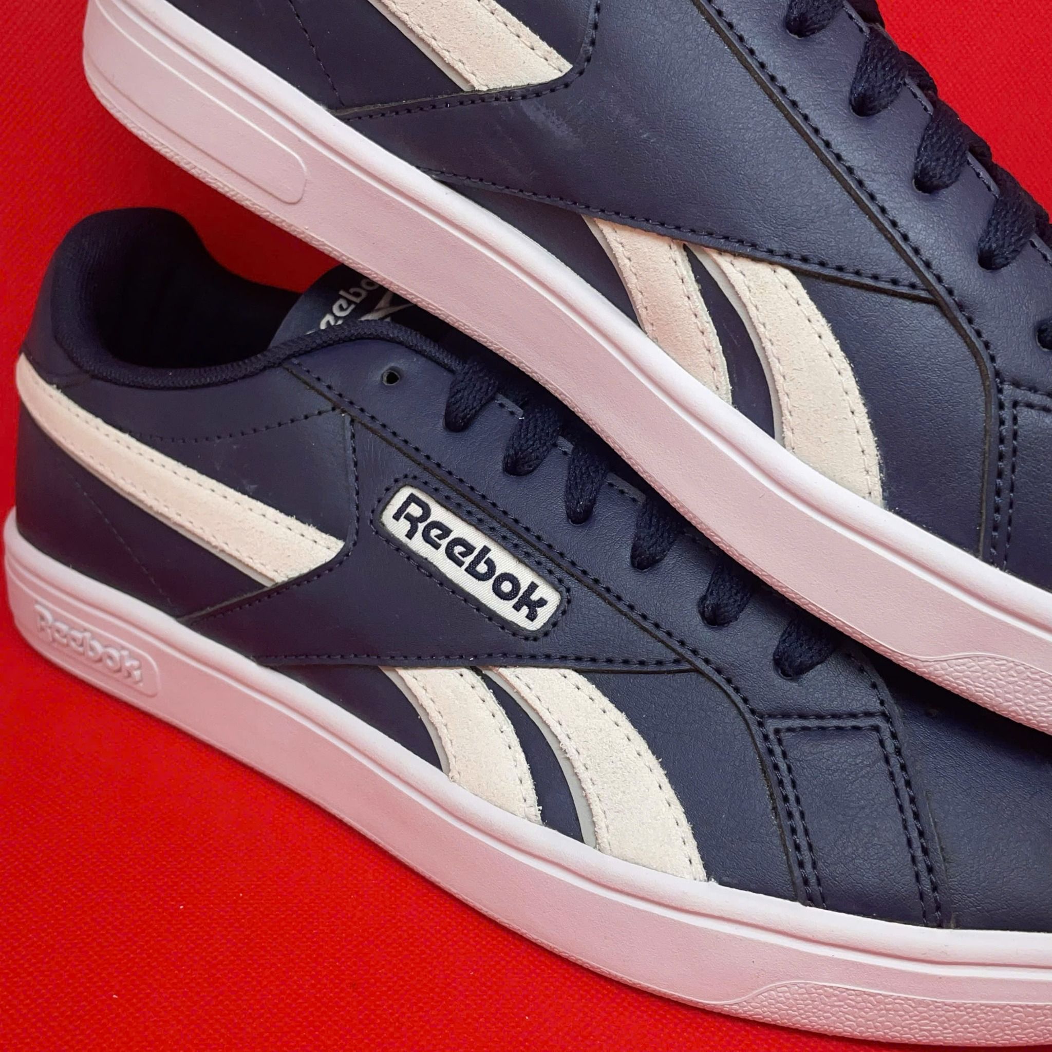 2536 - HÀNG CHÍNH HÃNG - GIÀY REEBOK - ĐẾ BẰNG - XANH SWOOSH BE (6353)