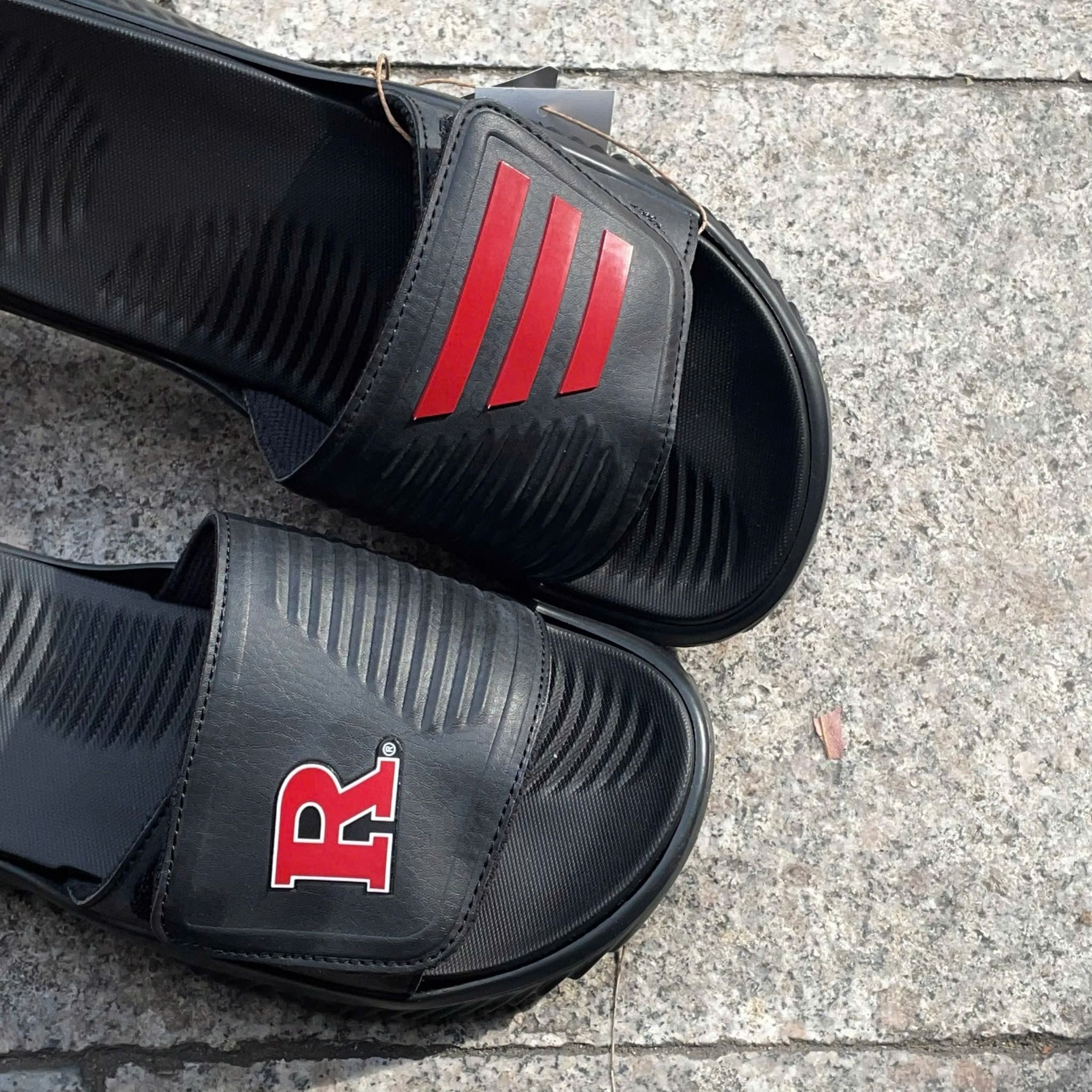 2528 - HÀNG CHÍNH HÃNG - DÉP ADIDAS ALPHABOUCE SLIDE 2.0 - ĐEN LOGO R - CODE: JI2526
