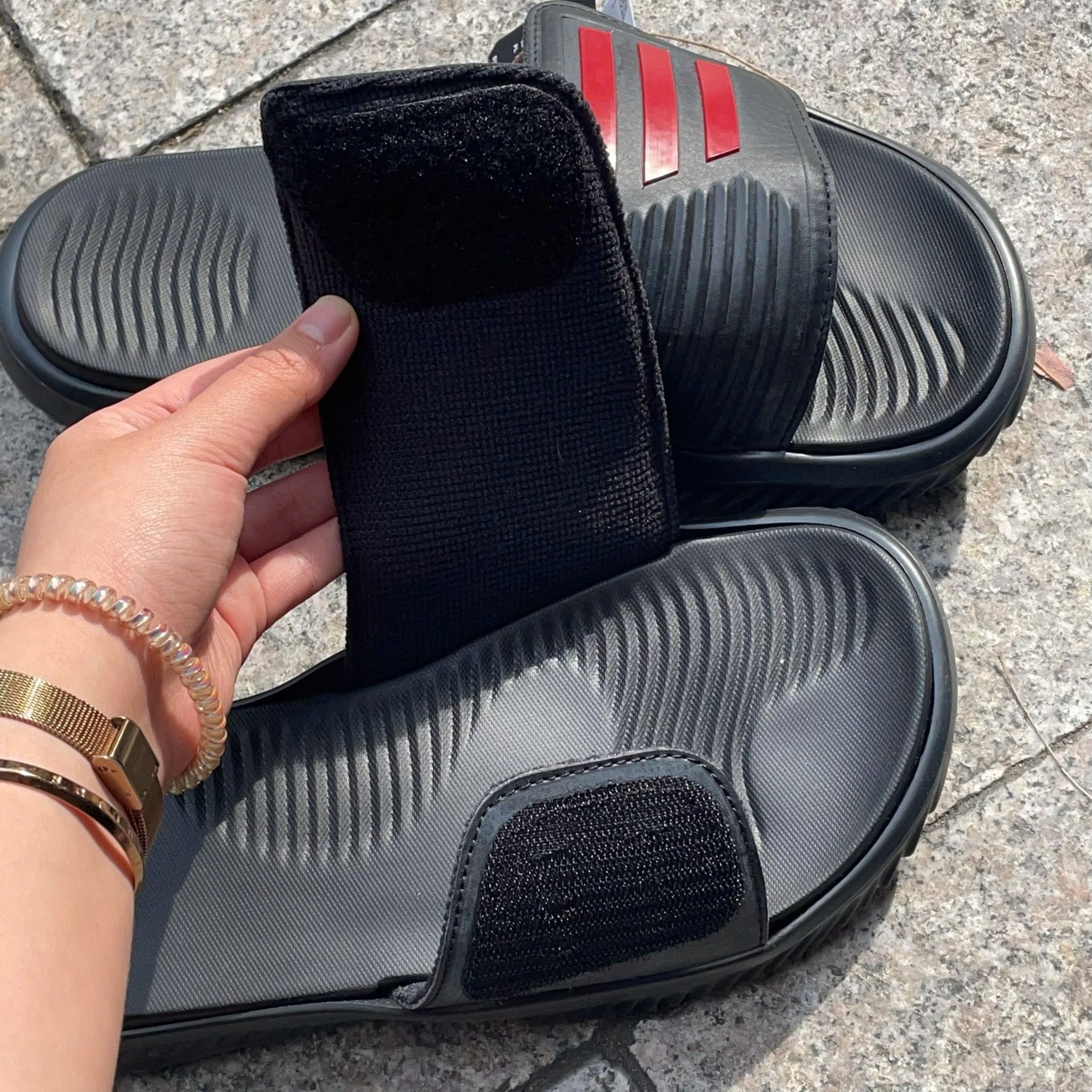 2528 - HÀNG CHÍNH HÃNG - DÉP ADIDAS ALPHABOUCE SLIDE 2.0 - ĐEN LOGO R - CODE: JI2526