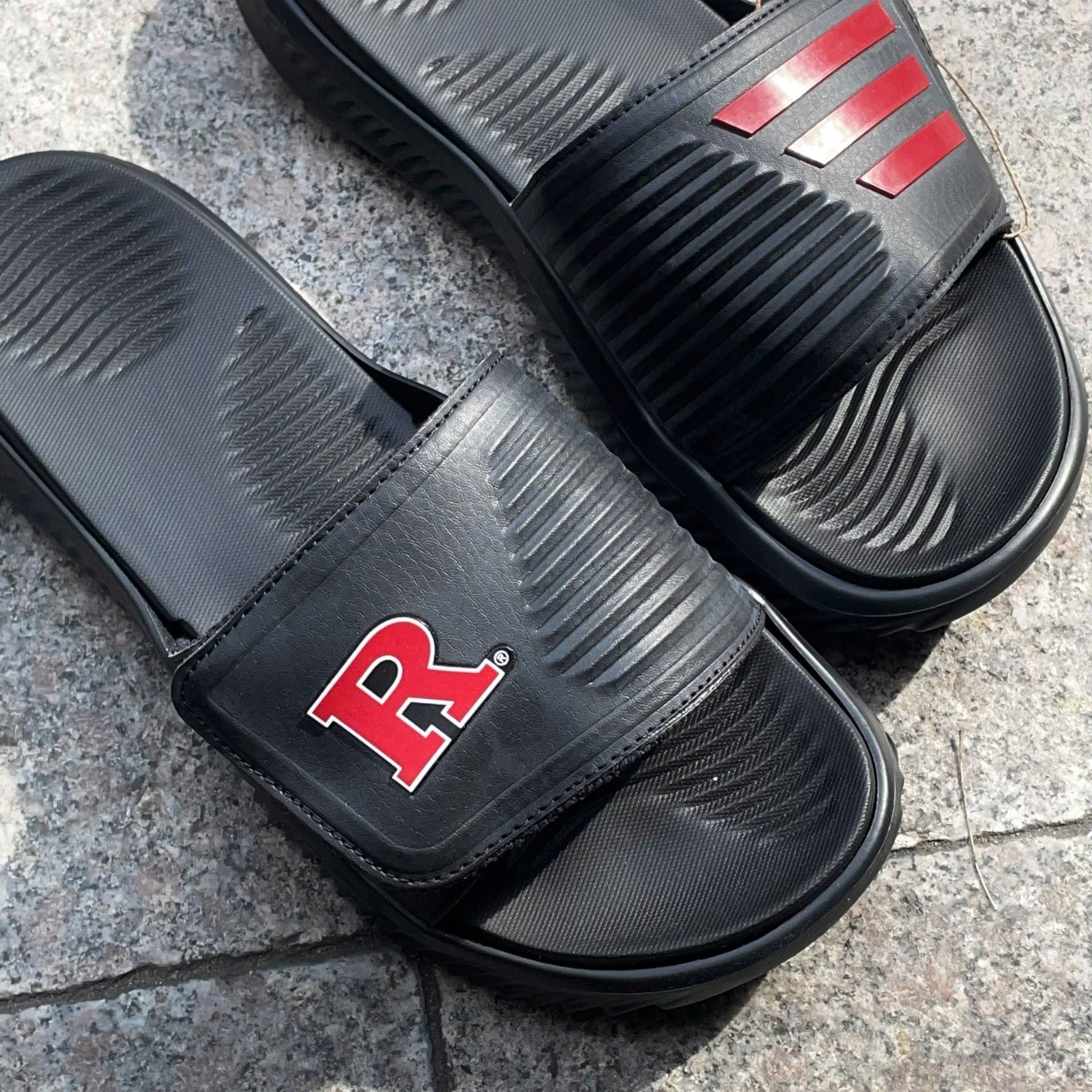 2528 - HÀNG CHÍNH HÃNG - DÉP ADIDAS ALPHABOUCE SLIDE 2.0 - ĐEN LOGO R - CODE: JI2526