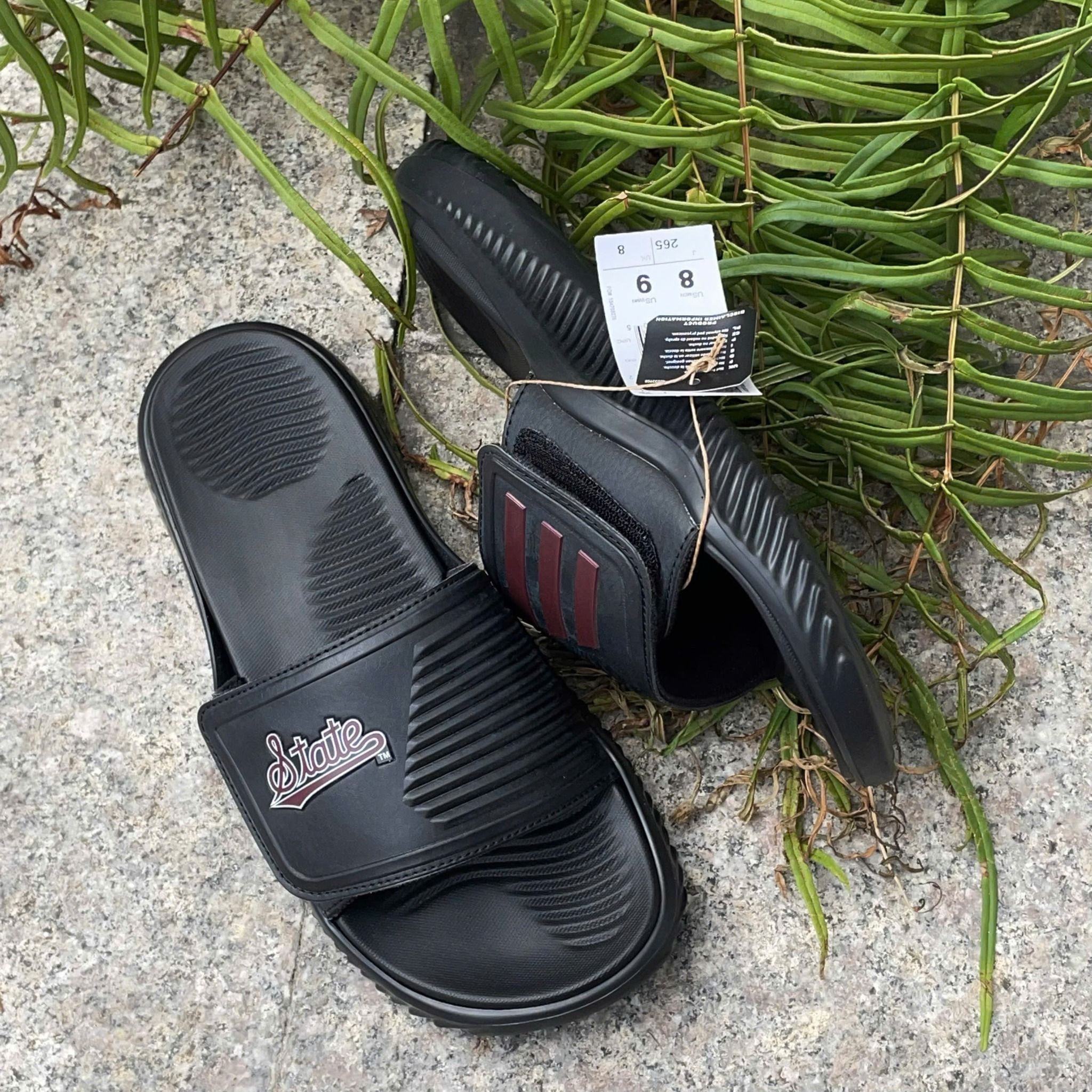 2548 - HÀNG CHÍNH HÃNG - DÉP ADIDAS ALPHABOUCE SLIDE 2.0 - ĐEN LOGO STATE - CODE: JI2523