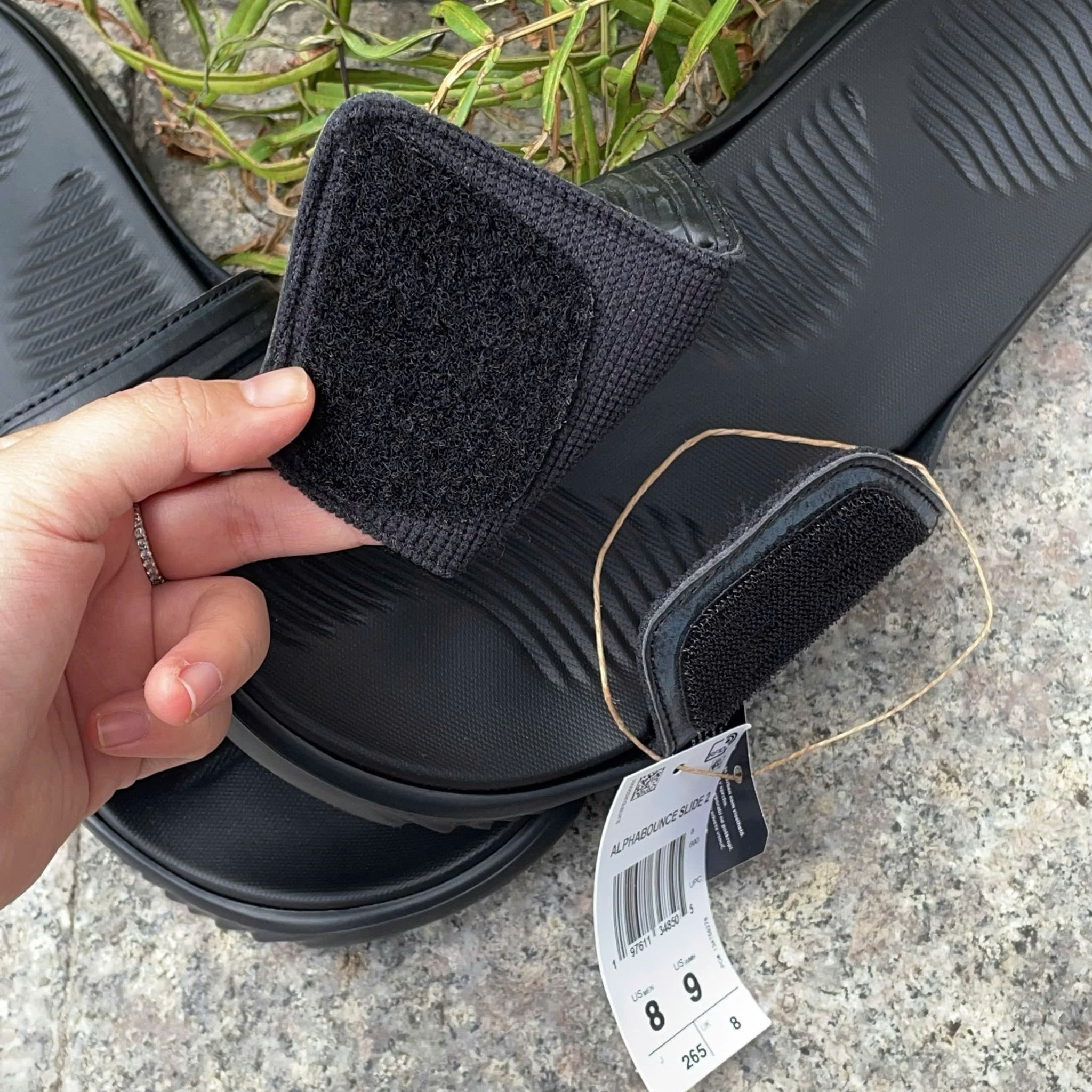 2548 - HÀNG CHÍNH HÃNG - DÉP ADIDAS ALPHABOUCE SLIDE 2.0 - ĐEN LOGO STATE - CODE: JI2523