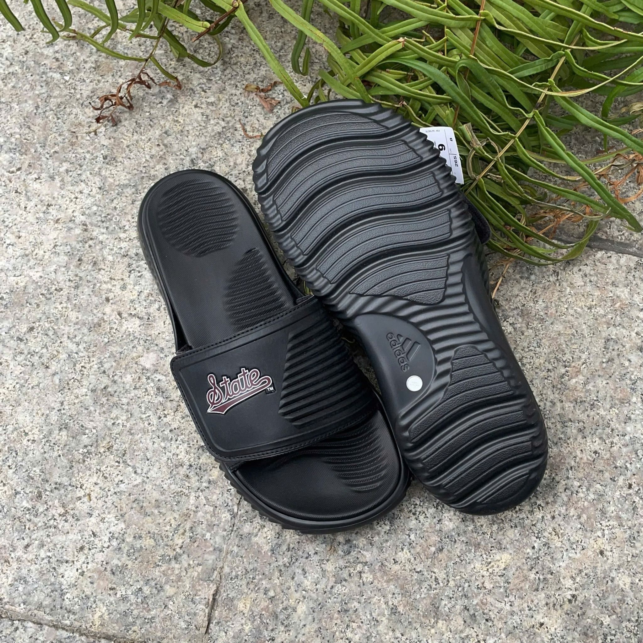 2548 - HÀNG CHÍNH HÃNG - DÉP ADIDAS ALPHABOUCE SLIDE 2.0 - ĐEN LOGO STATE - CODE: JI2523
