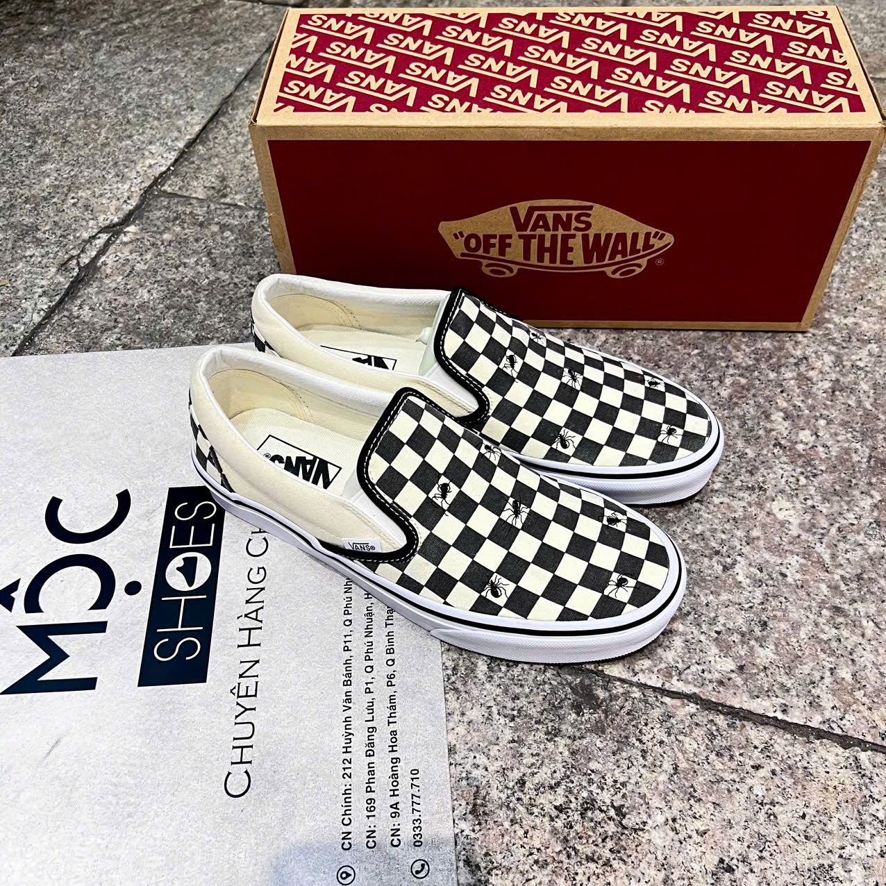 2624 - HÀNG CHÍNH HÃNG - GIÀY VANS CHECKER BOARD - CARO NHỆN