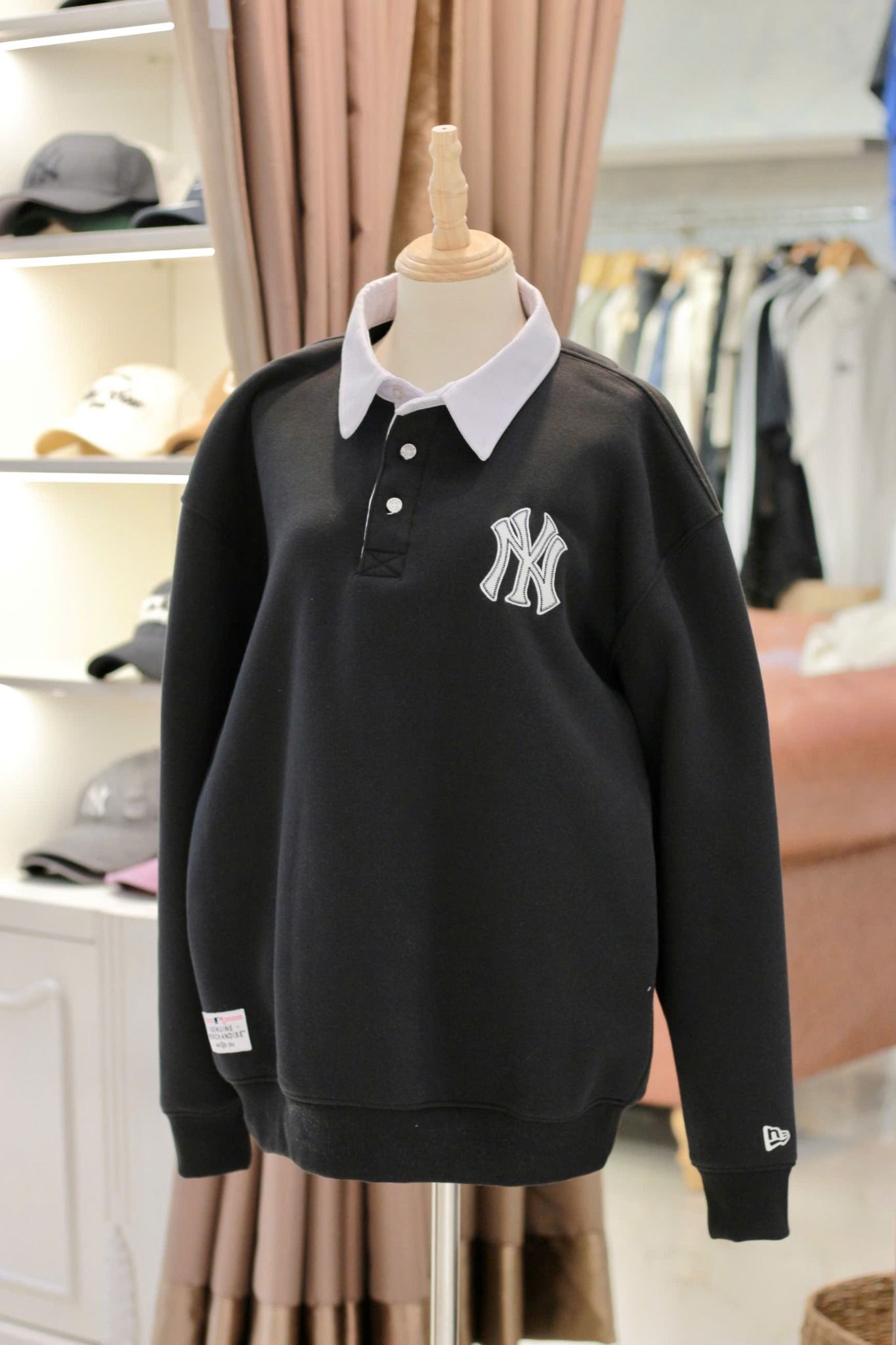 2680 - HÀNG CHÍNH HÃNG - ÁO SWEATER POLO- ĐEN - CODE: 13781117
