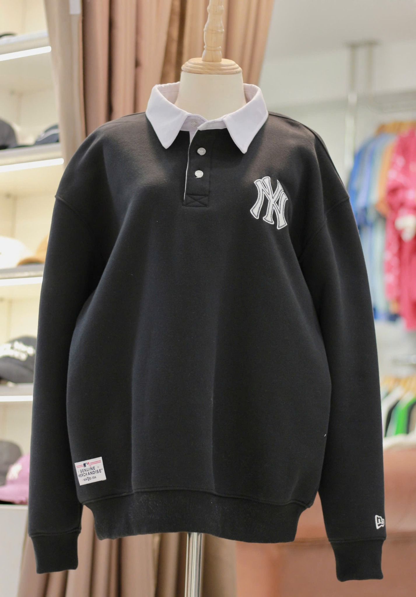 2680 - HÀNG CHÍNH HÃNG - ÁO SWEATER POLO- ĐEN - CODE: 13781117