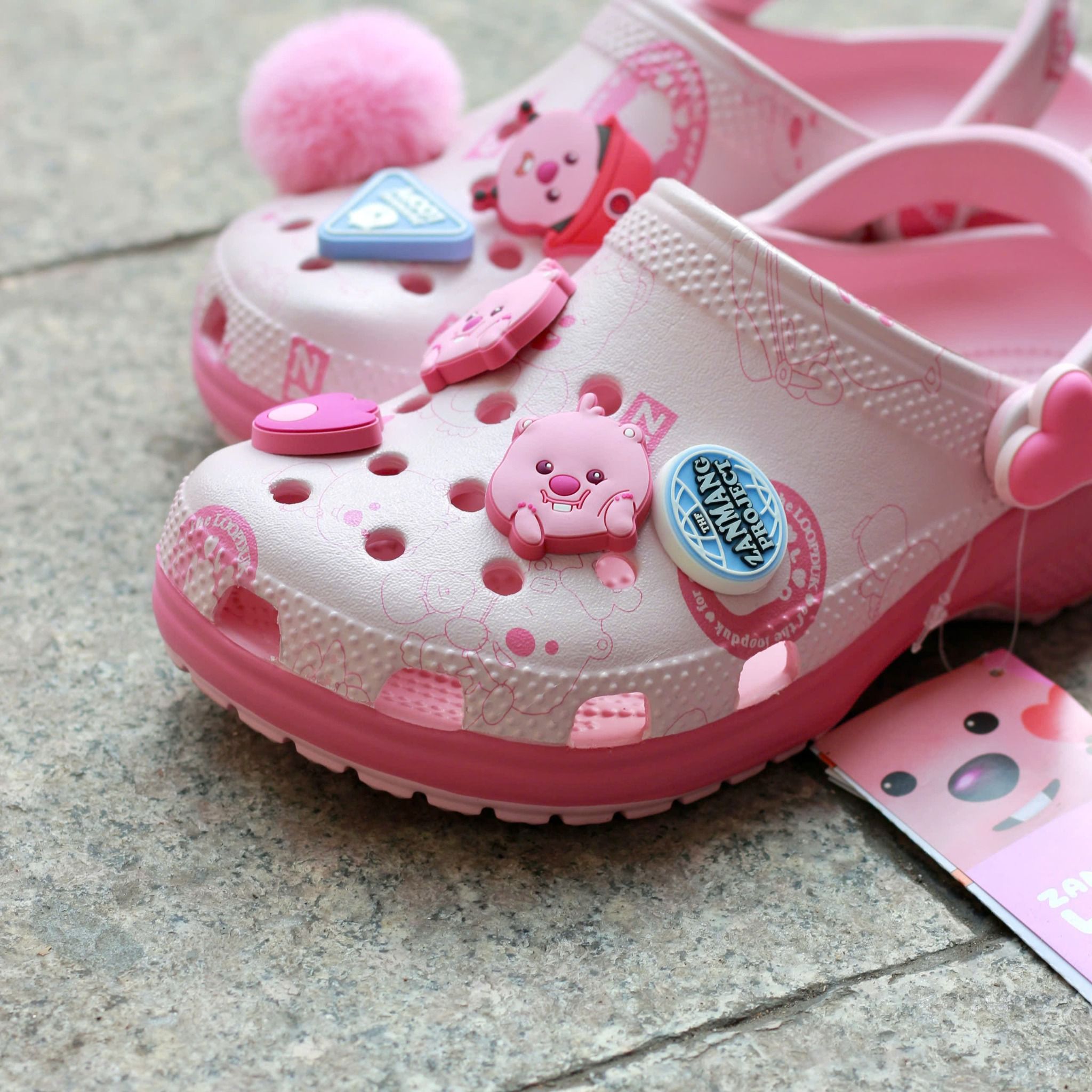 2604 - HÀNG CHÍNH HÃNG - GIÀY CLOG UNISEX CROCS BAYA - LOOPY HỒNG - CODE: 210552-90H