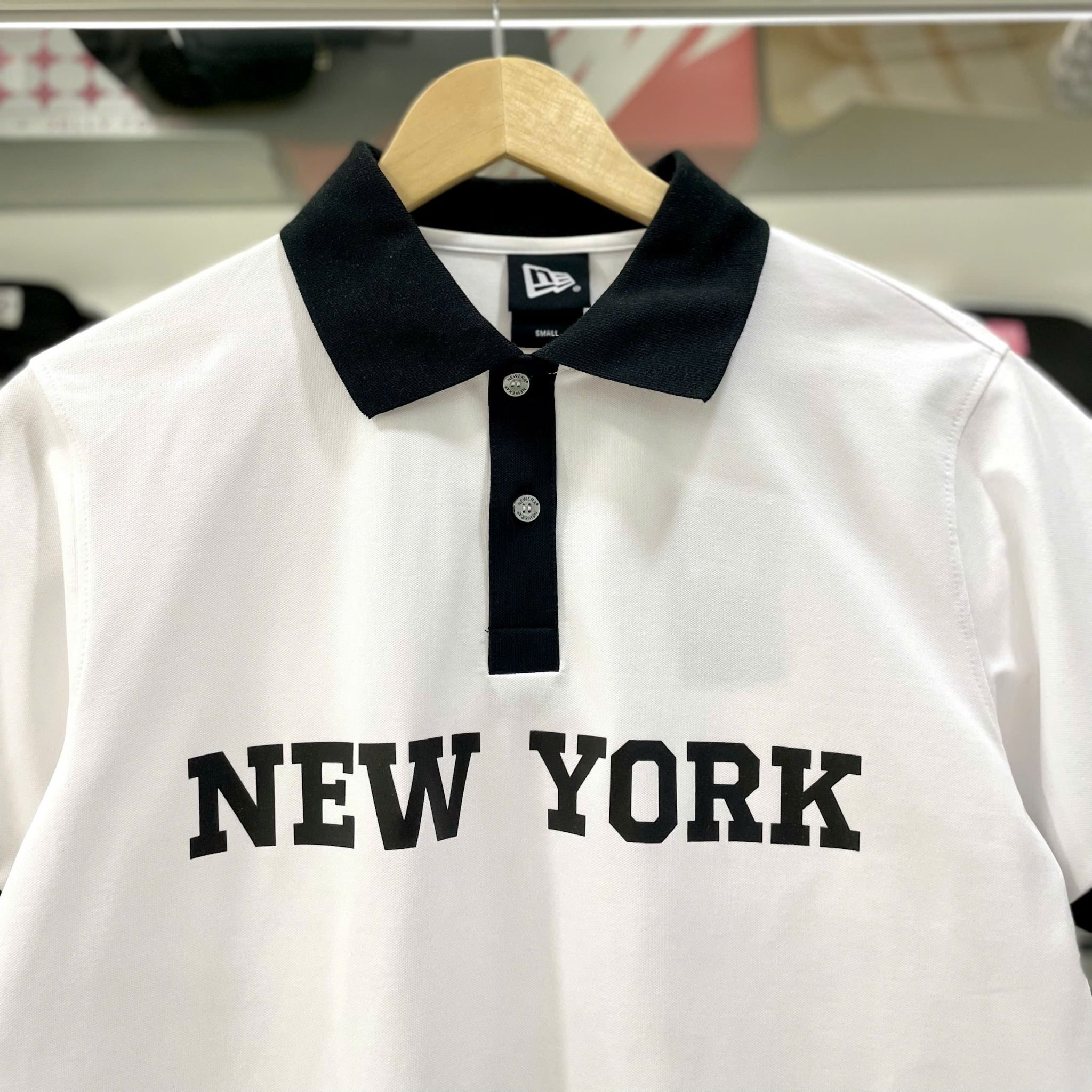 2601 - HÀNG CHÍNH HÃNG - ÁO THUN NEW ERA - POLO NEW YORK - TRẮNG- CODE: 14378132