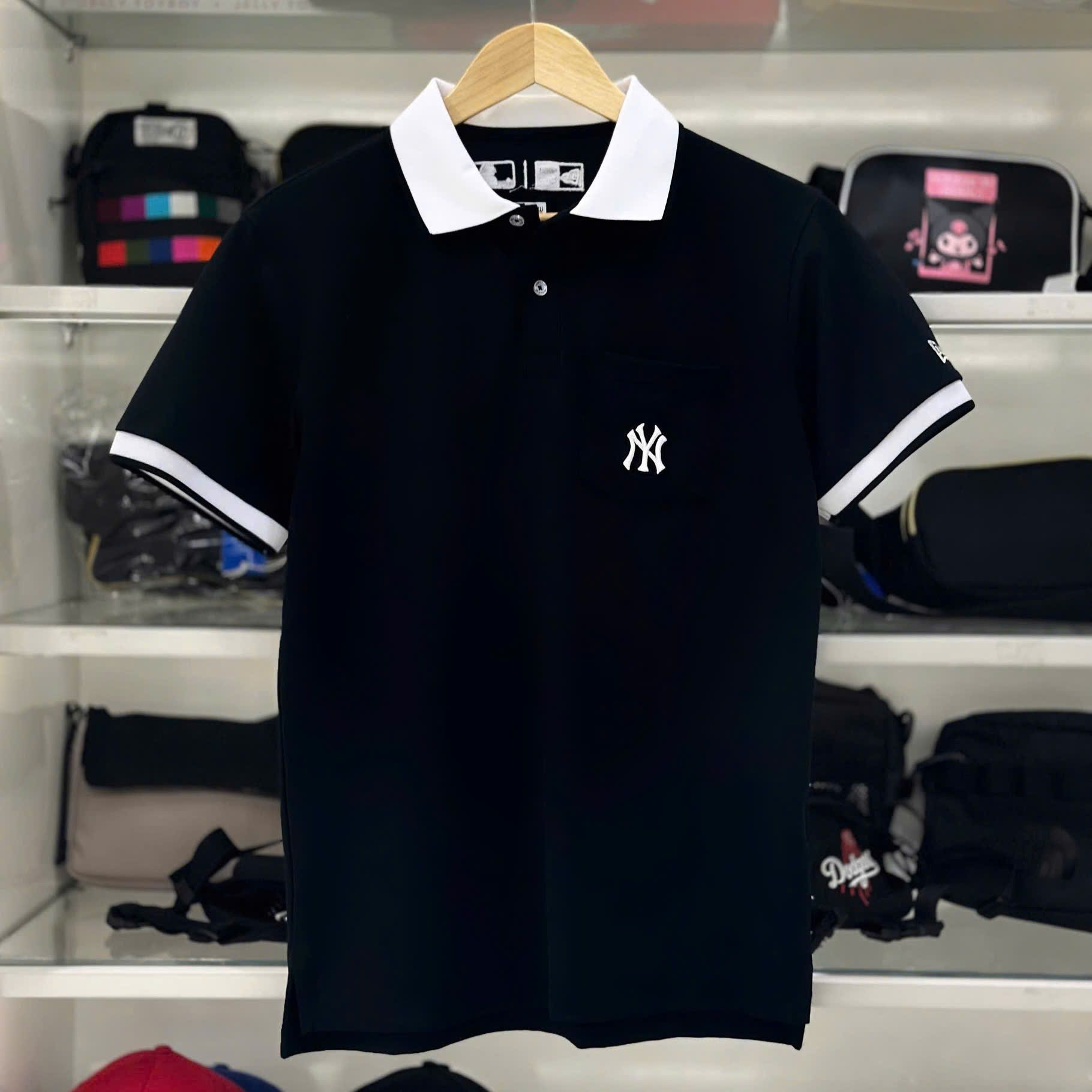 2626 - HÀNG CHÍNH HÃNG - ÁO THUN NEW ERA - POLO NY TÚI - ĐEN - CODE: 14378134