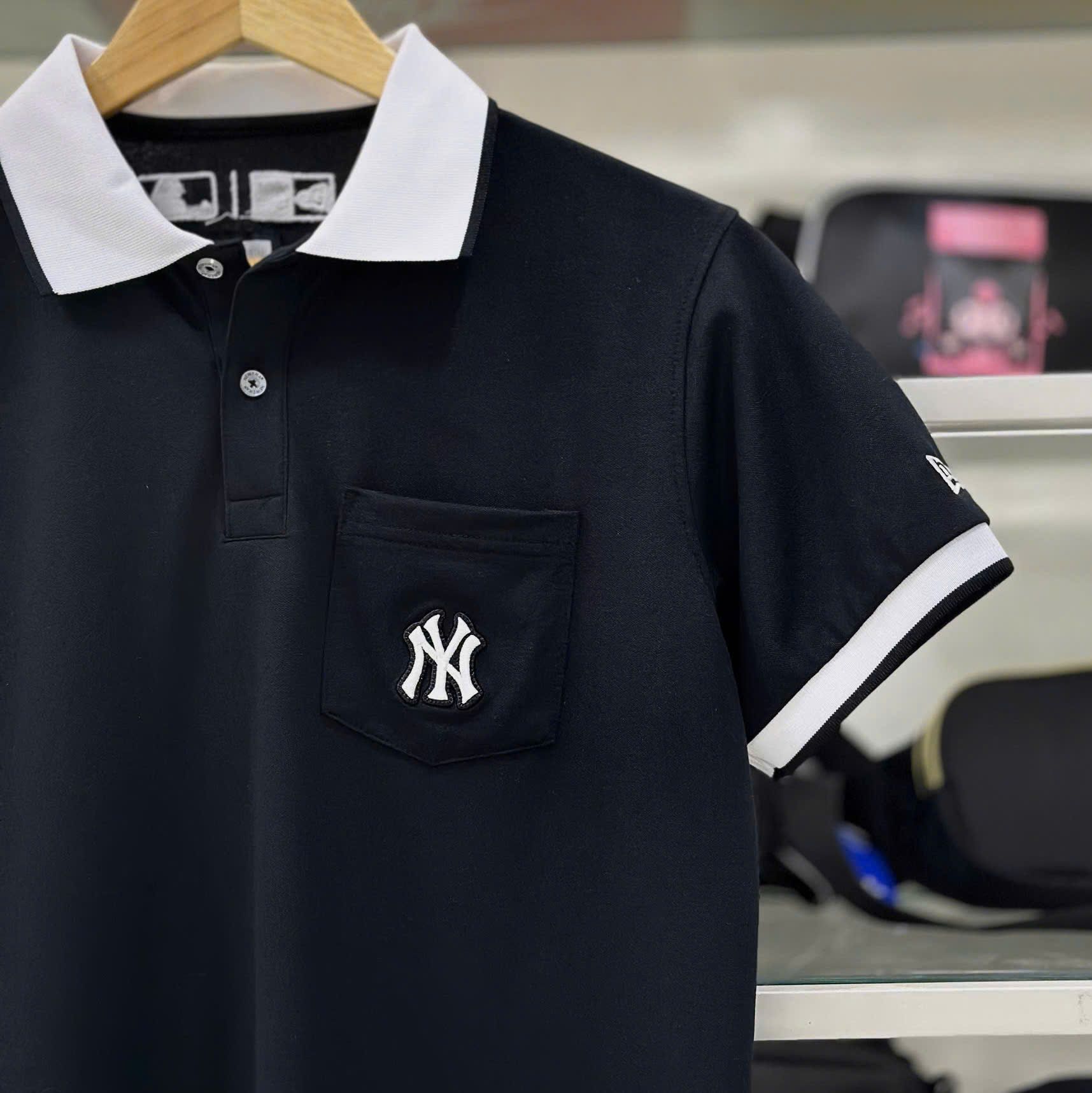2626 - HÀNG CHÍNH HÃNG - ÁO THUN NEW ERA - POLO NY TÚI - ĐEN - CODE: 14378134