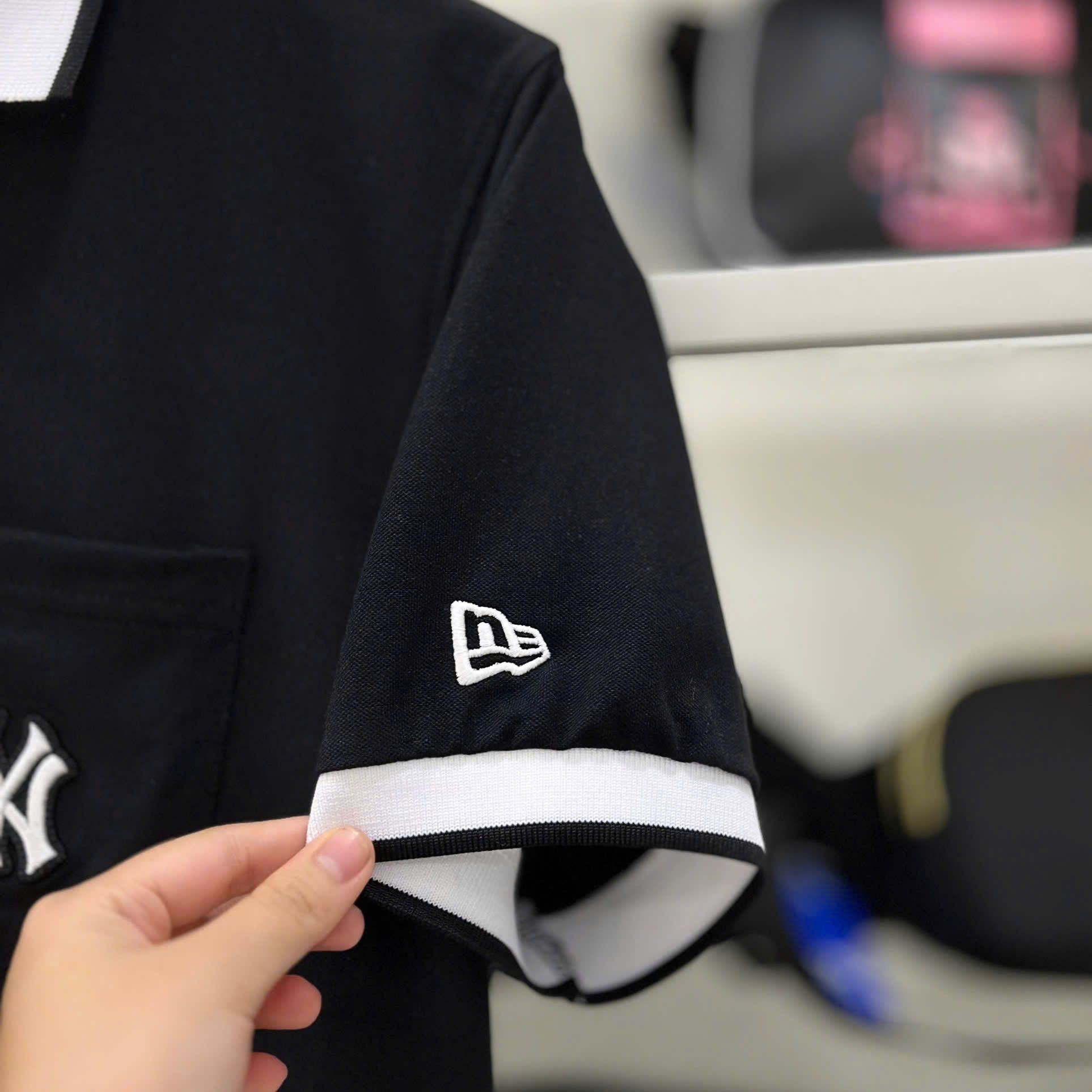 2626 - HÀNG CHÍNH HÃNG - ÁO THUN NEW ERA - POLO NY TÚI - ĐEN - CODE: 14378134