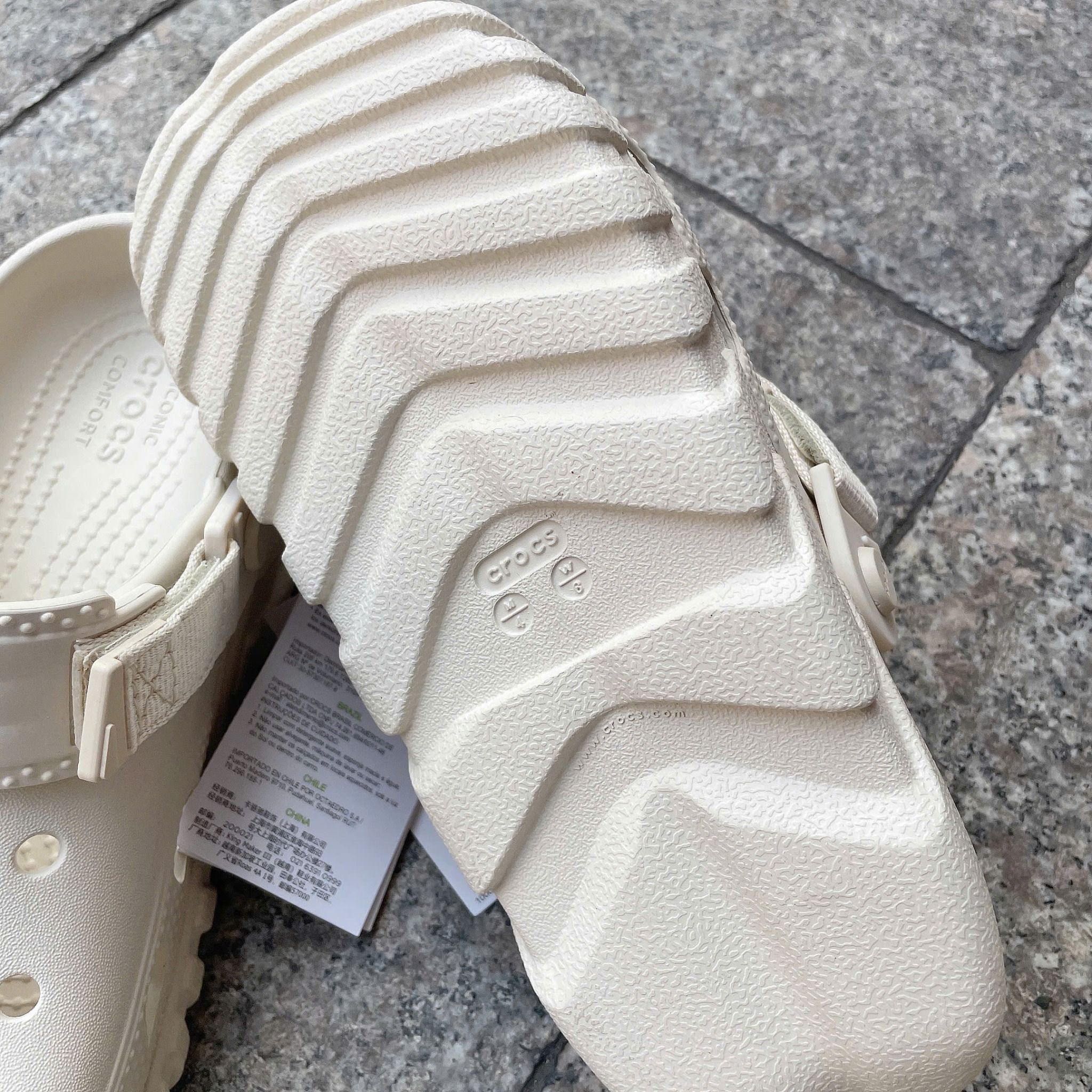 2571 - HÀNG CHÍNH HÃNG - GIÀY CLOG UNISEX CROCS DUET MAX - BEIGE - CODE: 208776160