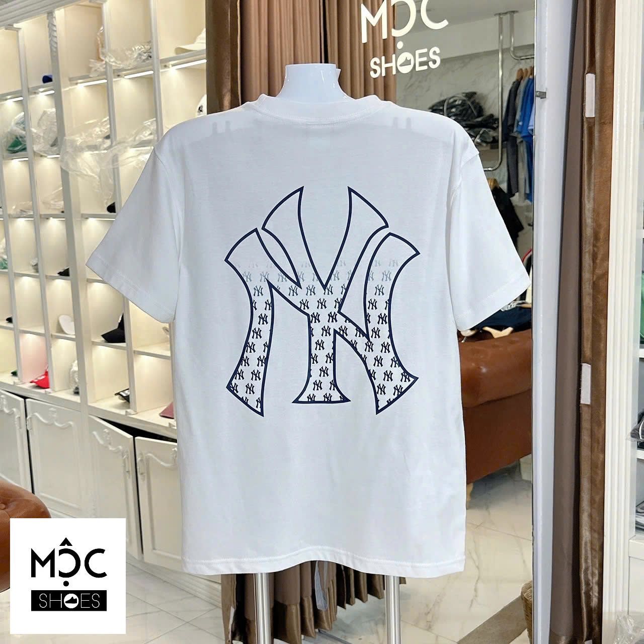 2683 - HÀNG CHÍNH HÃNG - ÁO THUN NEW ERA - NY CHÌM BÔNG - TRẮNG - CODE: 14539992