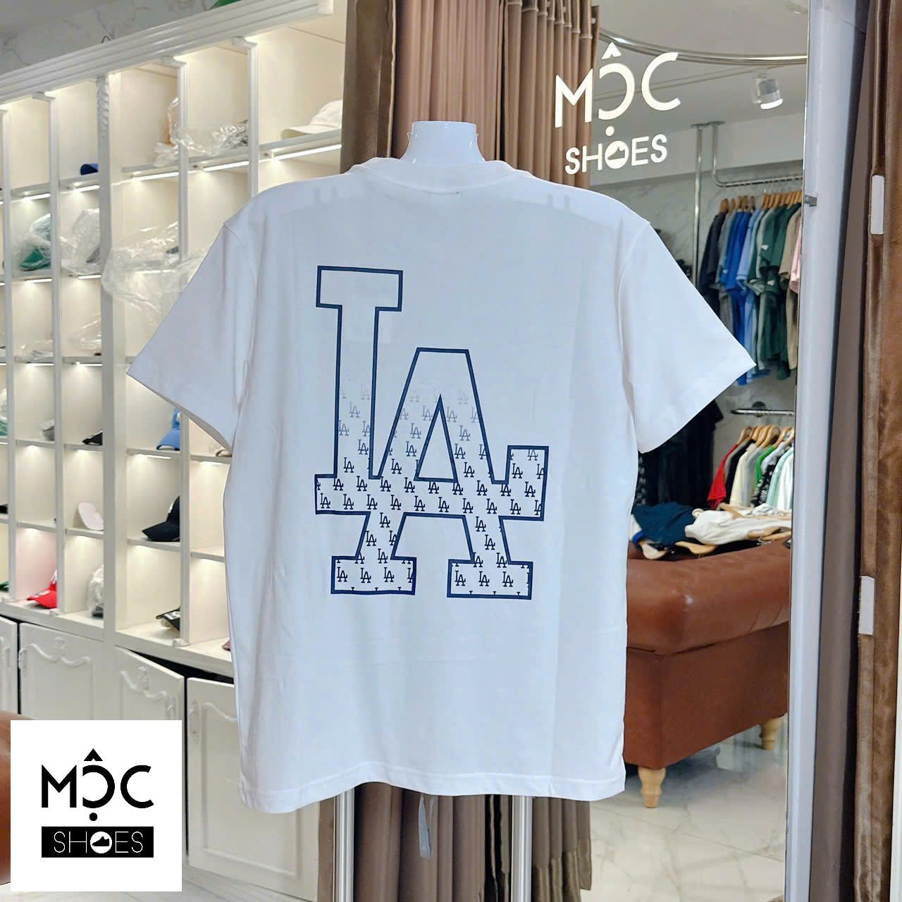 2684 - HÀNG CHÍNH HÃNG - ÁO THUN NEW ERA - LA CHÌM BÔNG - TRẮNG - CODE: 14539991