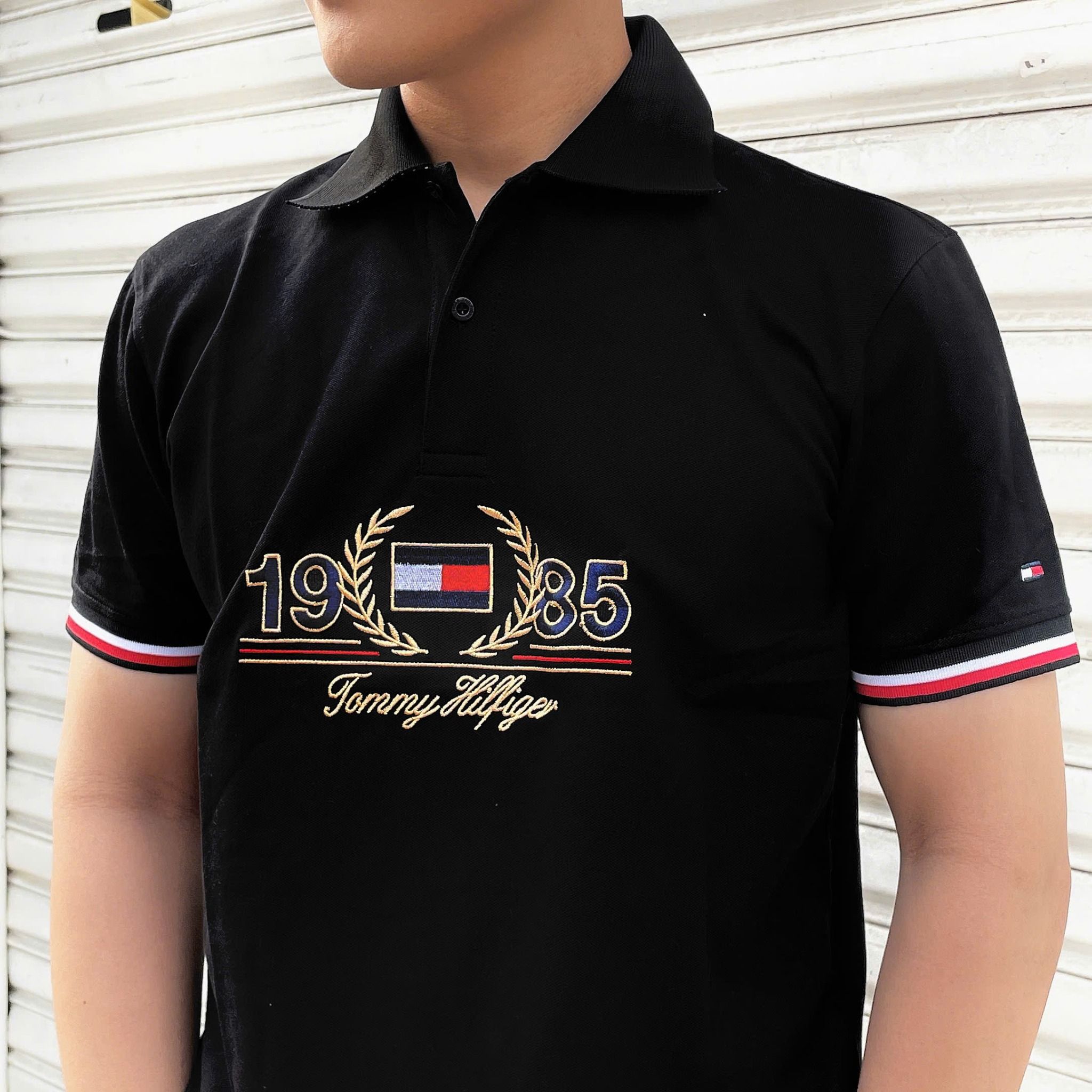 2691 - HÀNG CHÍNH HÃNG - ÁO POLO TOMMY 1985 - ĐEN