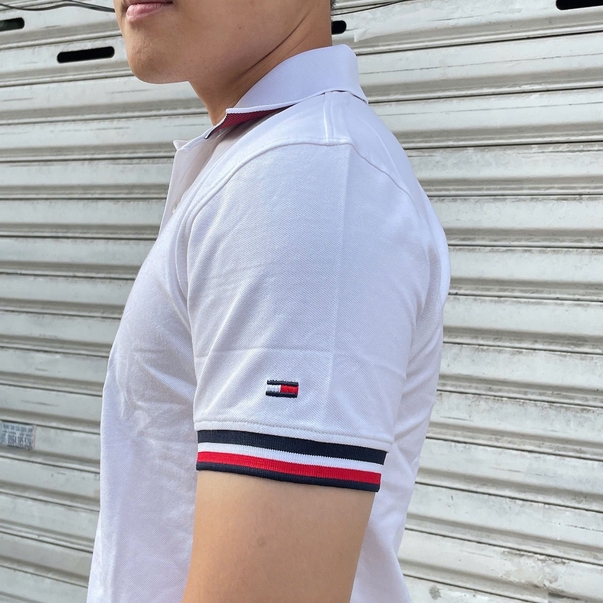 2690 - HÀNG CHÍNH HÃNG - ÁO POLO TOMMY 1985 - TRẮNG