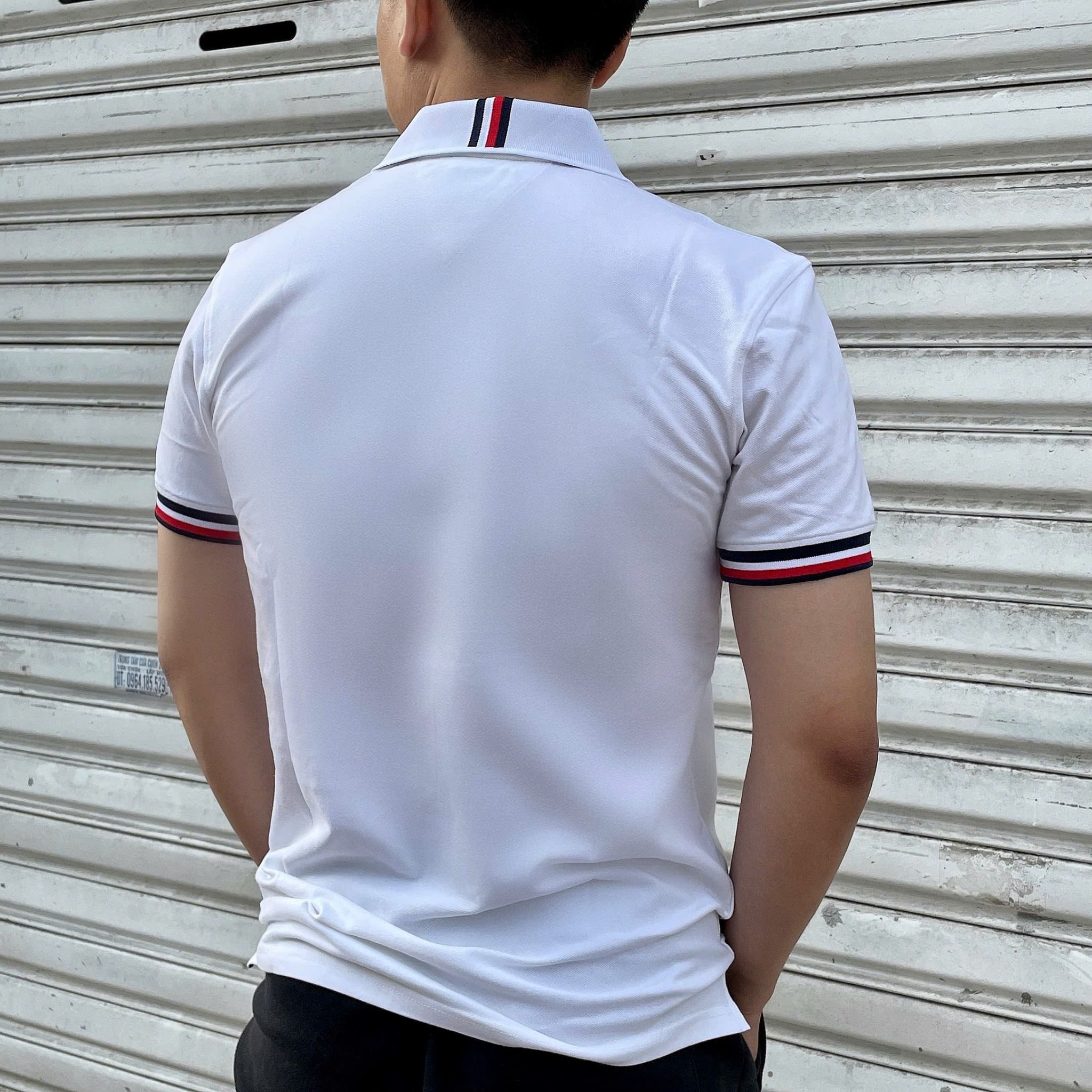 2690 - HÀNG CHÍNH HÃNG - ÁO POLO TOMMY 1985 - TRẮNG