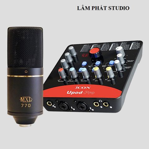  Combo Sound Card Icon Upod Pro Và Micro MXL 770 