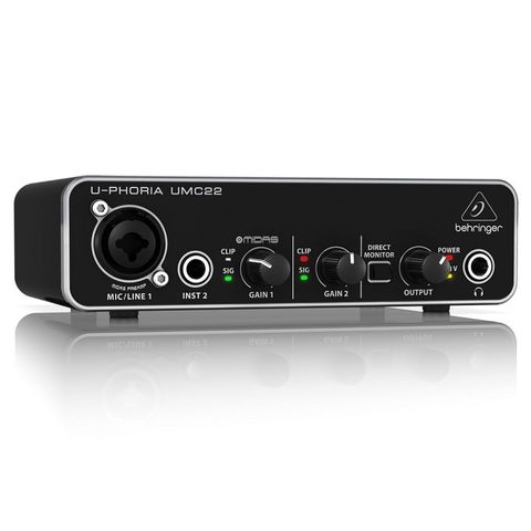  Soundcard Thu Âm Behringer U-Phoria UMC22 -USB Audio Interface 