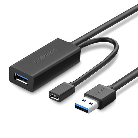  Cáp nối dài USB 3.0 10m tích hợp nguồn micro USB cao cấp chính hãng 