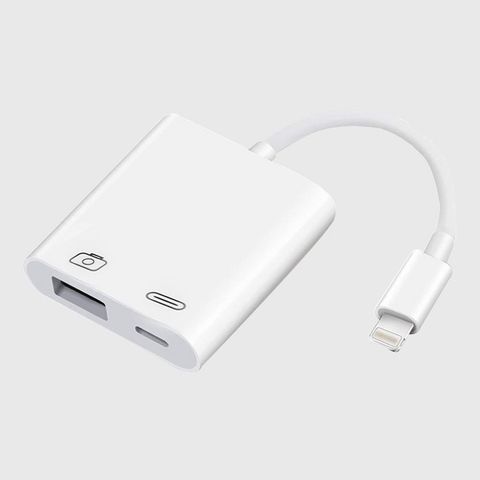  Cáp OTG USB Lightning to USB 3.0 Kèm Lỗ Sạc Pin - 00390 