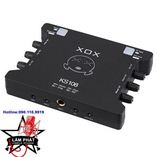 Sound Card XOX KS108 Thu Âm, Livestream