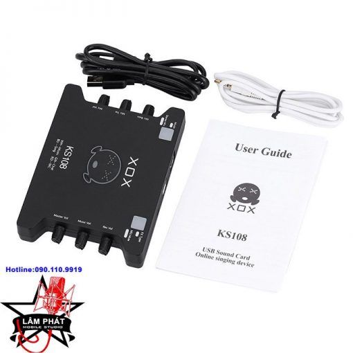 Sound Card XOX KS108 Thu Âm, Livestream