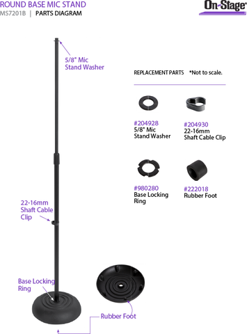 Chân Micro Đứng Thu Âm On-Stage MS7201C