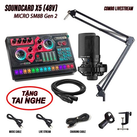  Combo Hát Live X5 Và Mic Takstar SM8B (2nd Gen) 