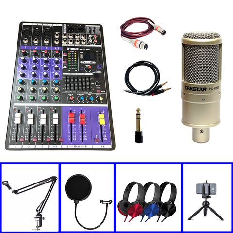  Combo Mixer Max 68 Pro Và Micro Takstar PC K200 Cao Cấp 