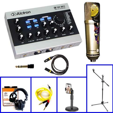  Combo Sound Card Alctron U16K MK3 Và Micro Thu Âm LP203 