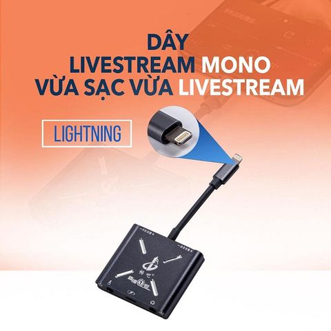 Dây Livestream Vừa Sạc Vừa Live Hai Chiều PK Cổng Lighning