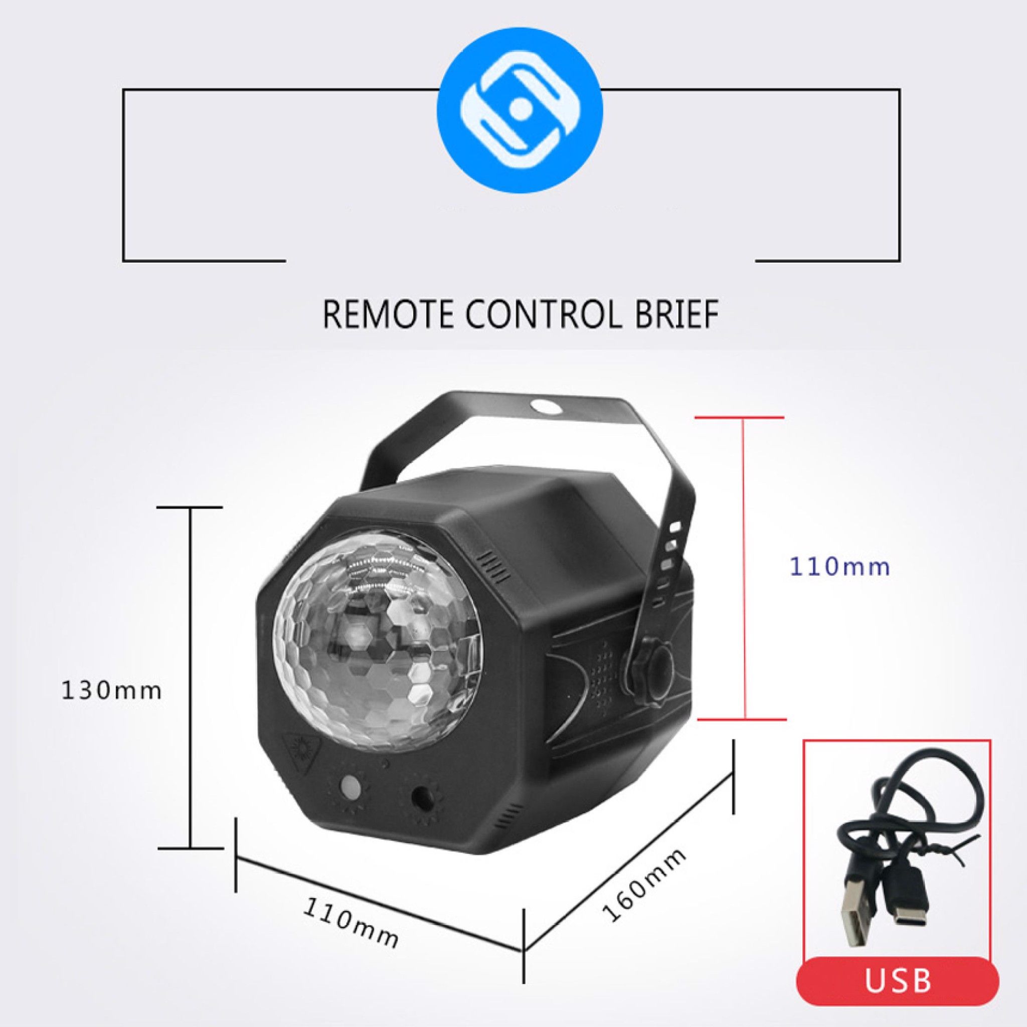 Đèn LED Laser Mini Cảm Ứng Theo Nhạc