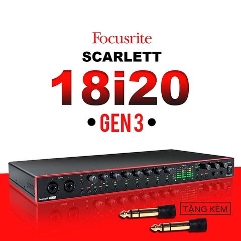 Sound Card Focusrite Scarlett 18i20 3rd Gen Thu Âm Chuyên Nghiệp