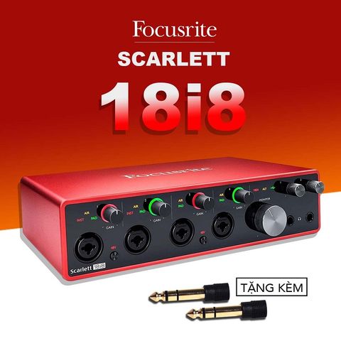 Sound Card Focusrite Scarlett 18i8 3rd Gen Thu Âm Chuyên Nghiệp