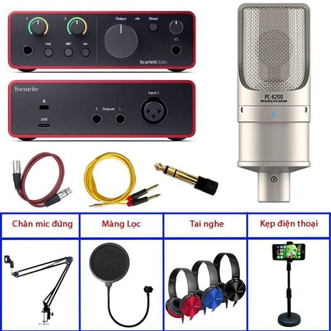  Combo Solo Gen 4 và Micro K200 Thu âm chuyên nghiệp 