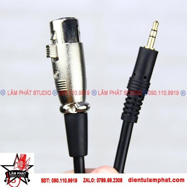 Dây Micro Đầu Canon XLR Ra 3.5 mm