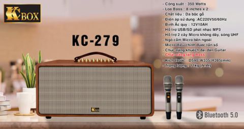  Loa Karaoke KCBOX KC279 - Loa Xách Tay Chất Lượng 