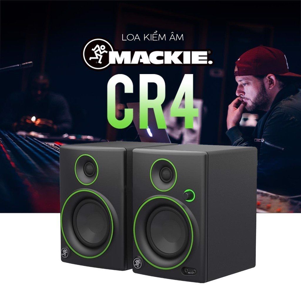 Loa Kiểm Âm Mackie CR4, Monitor Studio - Tặng Dây Loa Xịn