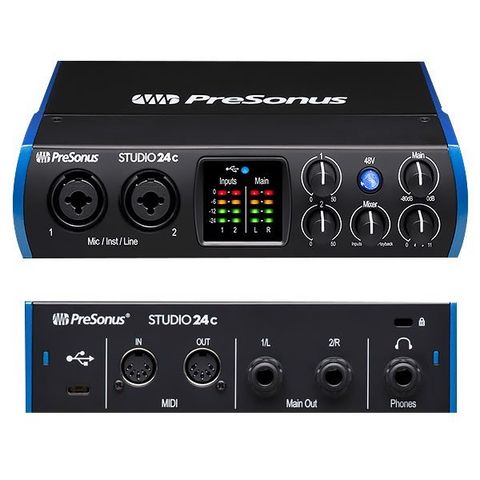 Sound Card PreSonus Studio 24C Chuyên Thu Âm Chính Hãng