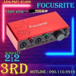 Combo Focusrite 2I2 Và Micro Shure SM58S - Phụ Kiện Xịn