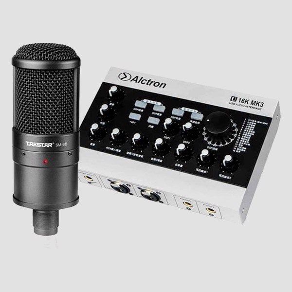 Combo Sound Card Alctron U16K MK3 Và Micro Takstar SM 8B