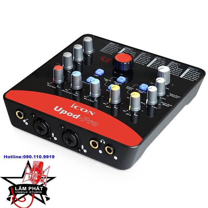 Combo Sound Card Icon Upod Pro Và Micro Audio Technica AT2020