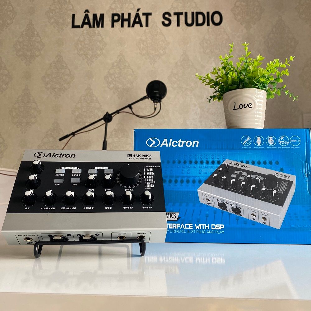 Combo Sound Card Alctron U16K MK3 Và Micro Technica AT2020