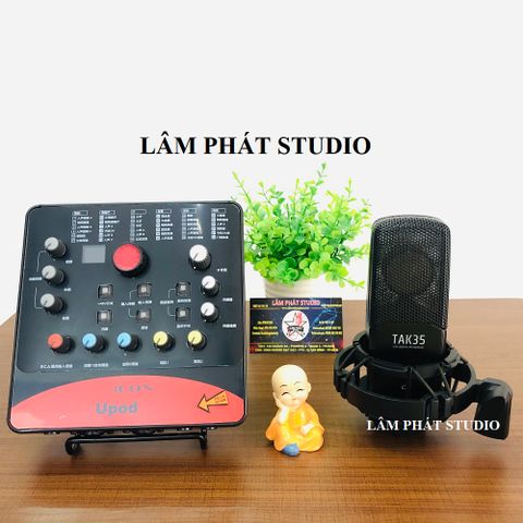  Combo Sound Card Icon Upod Pro Và Micro Thu Âm Tak55 
