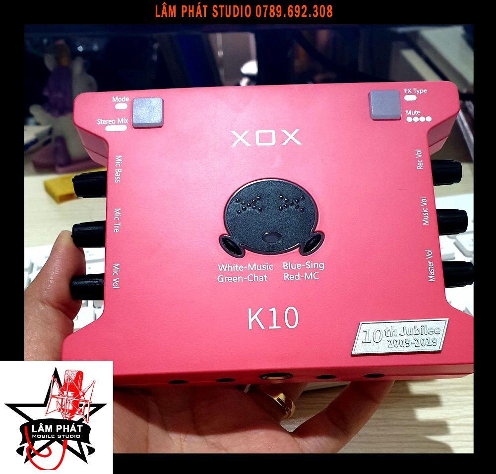 Bộ Sound Card K10 2020 Và Micro ISK AT100 Mới 99%, Bảo Hành 12 Tháng