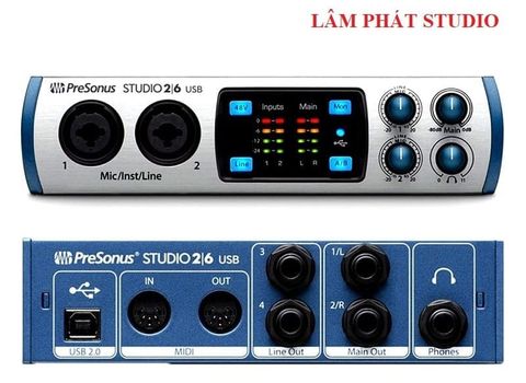  COMBO SOUNDCARD PRESONUS STUDIO 26 Và MICRO PC K200 