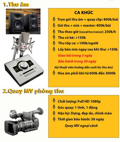 Dịch Vụ Thu Âm - Lâm Phát Studio